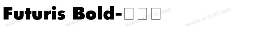 Futuris Bold字体转换